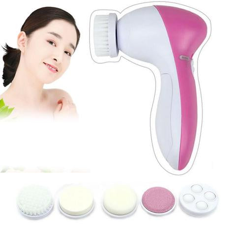 5 In 1 Facial Cleansing Brush Set Beauty Face Care Massager