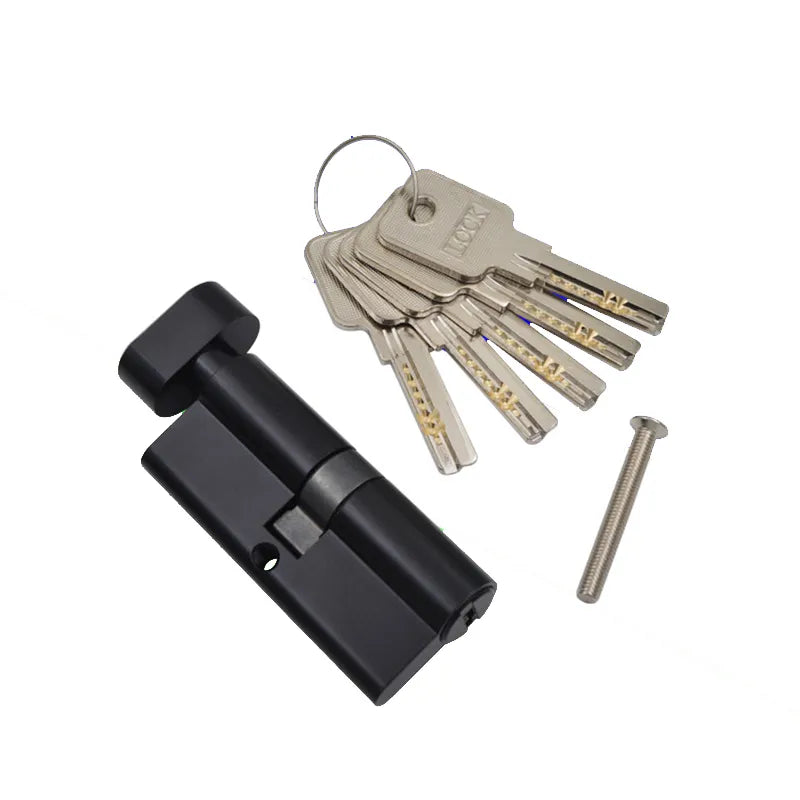 Laurel Electroplated Brass Black Cylinder Door Lock Window  Security