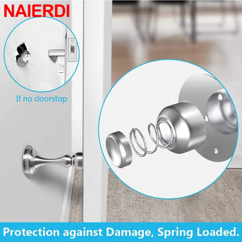 NAIERDI DS-G266 304 Stainless Steel Door Stopper Door Holders