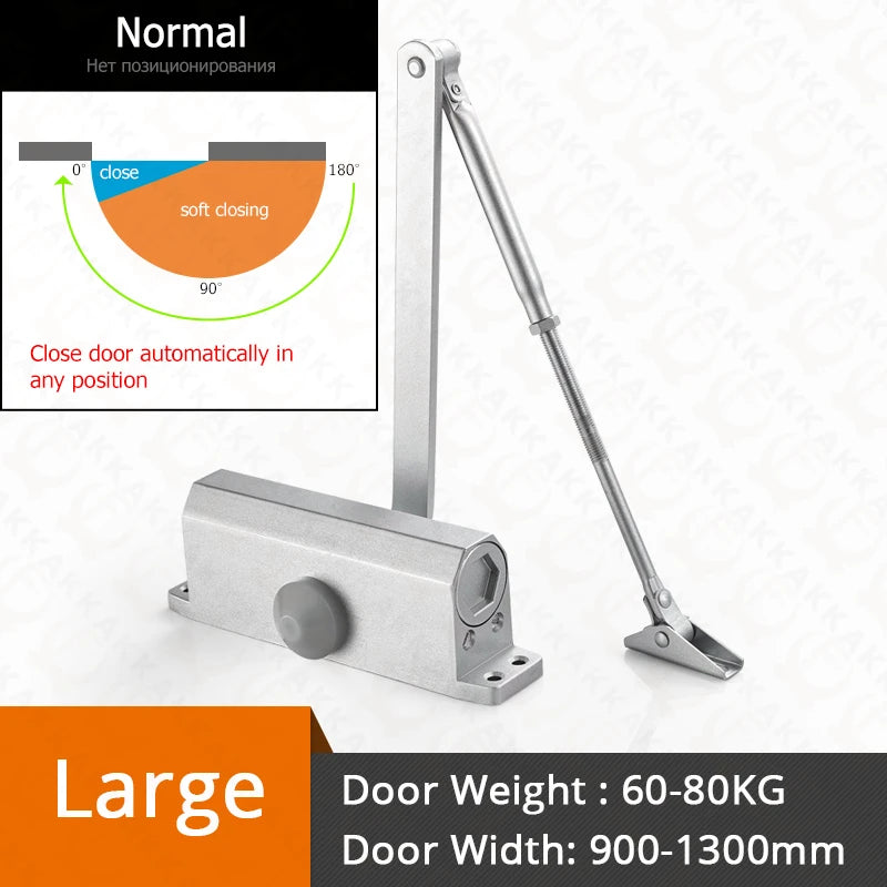 KAK NED-5310 Automatic Door Closer 2 Spring Hydraulic Buffer Adjustable Door Stopper