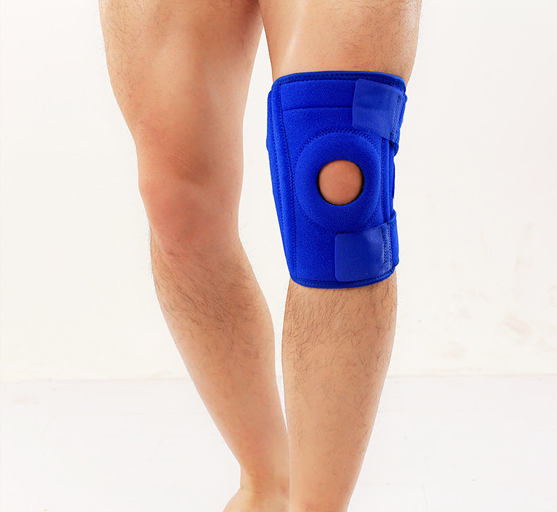 Silicone Mountaineering Blue Sports Knee Pads 