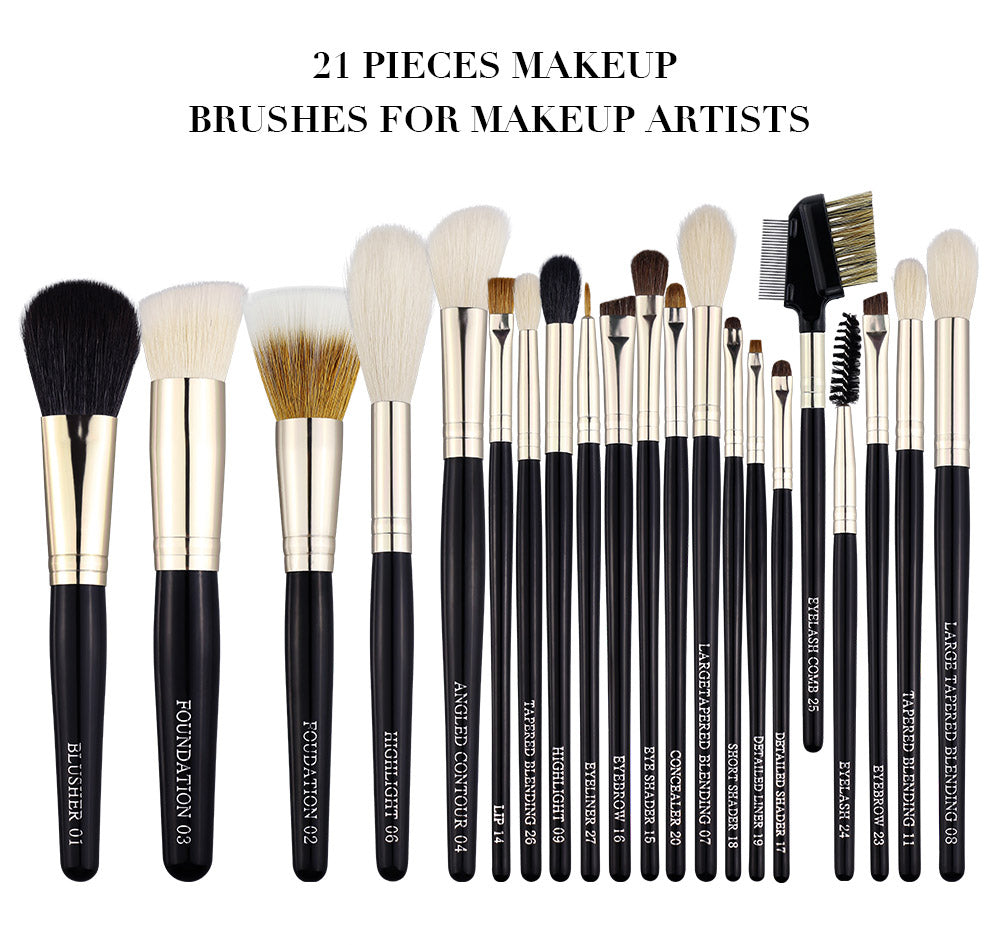 BEILI 23 Pieces Black Matte Natural Pony Professional Makeup Brush Handle Set.jpg